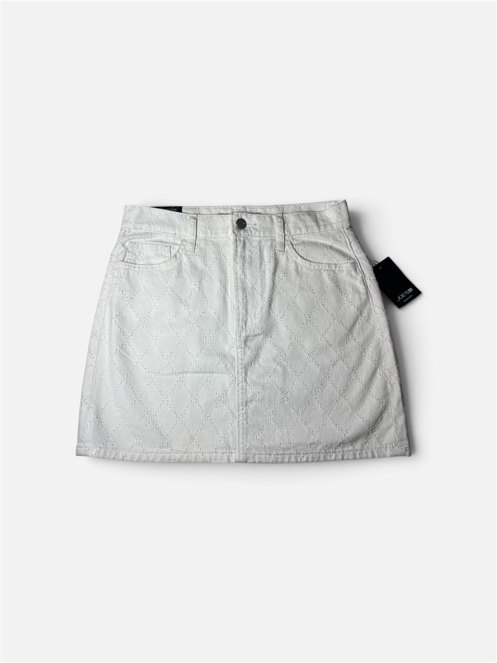 Joe's Jeans Ankara White Eyelet Mini Skirt